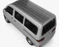 Gonow Minivan 2022 3D模型 顶视图