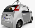 Google Self-Driving Car 2017 3d model back view