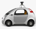 Google Self-Driving Car 2017 3d model side view