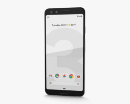Google Pixel 3 Clearly White 3D 모델 