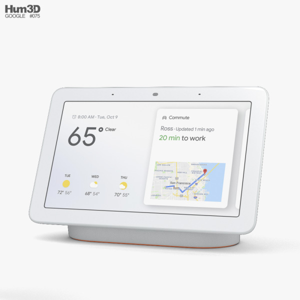 Google Nest Hub Chalk 3D model
