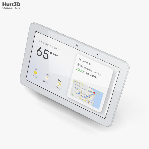 Google Nest Hub Chalk 3D model - Electronics on Hum3D