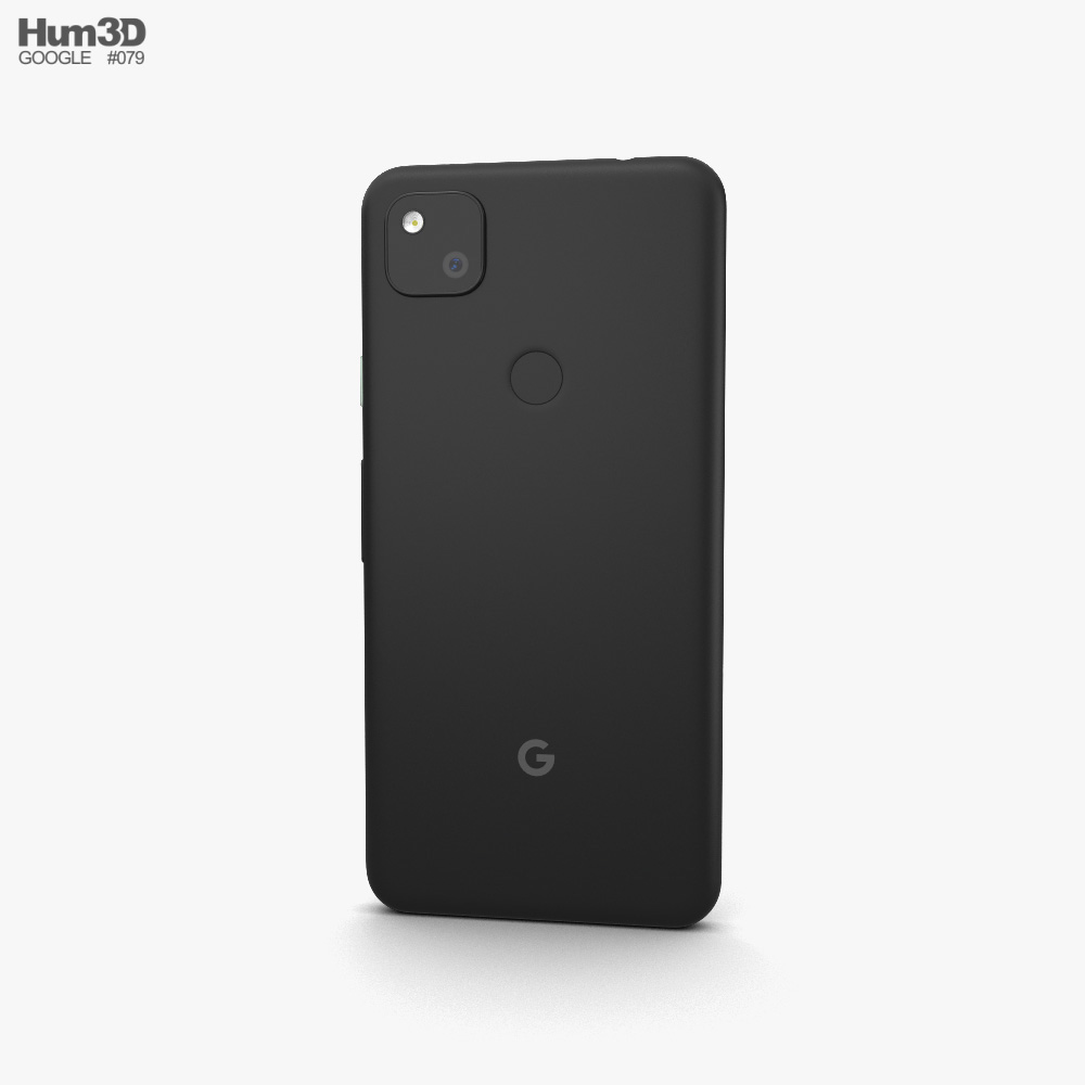 Google Pixel 4a Just Black Modello 3D