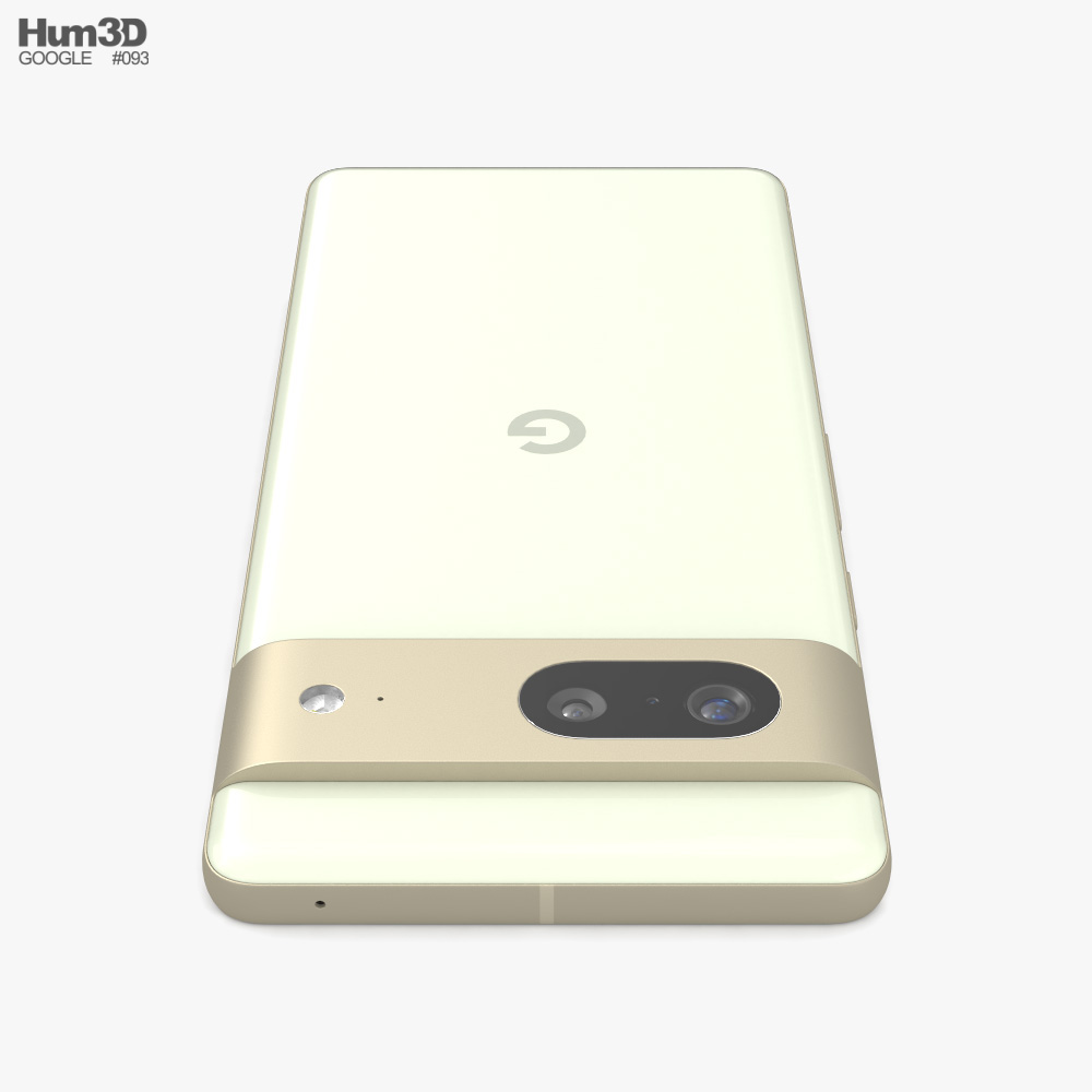 Google Pixel 7 Lemongrass 3D model - Electronics on Hum3D