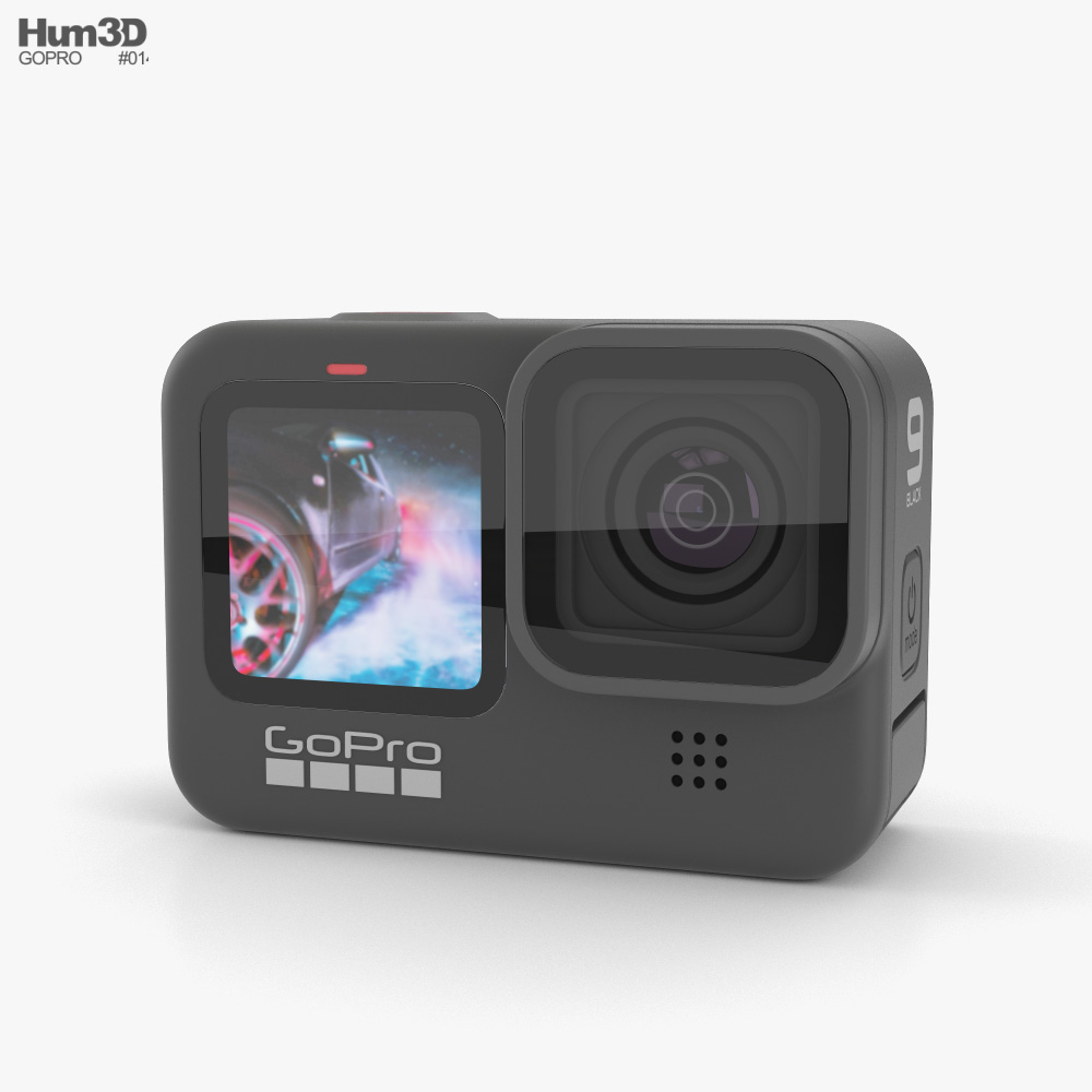 Gopro HERO9 Black 3D model - Download Electronics on 3DModels.org