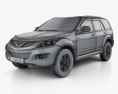Great Wall Hover (Haval) H5 2014 3D-Modell wire render