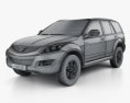 Great Wall Hover (Haval) H5 2014 3D模型 wire render