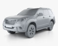 Great Wall Haval H9 2017 3D-Modell clay render