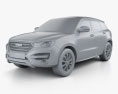 Great Wall Haval H7 2017 3d model clay render