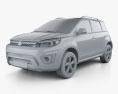 Great Wall Haval M4 2019 3d model clay render