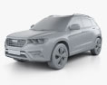 Great Wall Haval H6 2017 3d model clay render