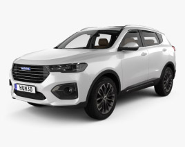 Great Wall Haval H6 з детальним інтер'єром 2021 3D модель