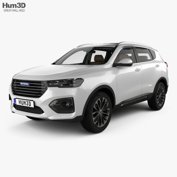 Great Wall Haval H6 mit Innenraum 2019 3D-Modell