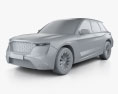 Grove Obsidian SUV 2022 3d model clay render