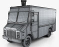 Grumman Kurbmaster Ice Cream Van 2020 3d model wire render