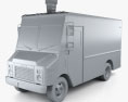 Grumman Kurbmaster Ice Cream Van 2020 3d model clay render