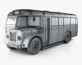 Guy Arab MkV SingleDecker bus 1966 3d model wire render