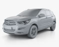Haima S5 2017 3d model clay render