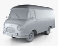 Hanomag Kurier Kastenwagen 1958 Modello 3D clay render