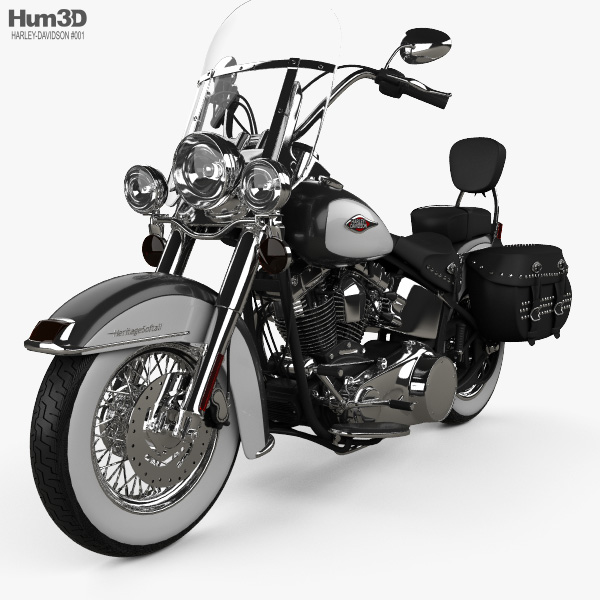 Harley-Davidson Heritage Softail Classic 2012 3D 모델 