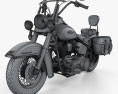Harley-Davidson Heritage Softail Classic 2012 Modello 3D wire render