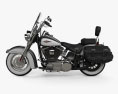 Harley-Davidson Heritage Softail Classic 2012 3d model side view