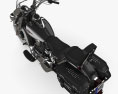 Harley-Davidson Heritage Softail Classic 2012 Modello 3D vista dall'alto