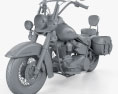 Harley-Davidson Heritage Softail Classic 2012 3d model clay render