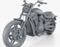 Harley-Davidson Night Rod Special 2013 3d model clay render