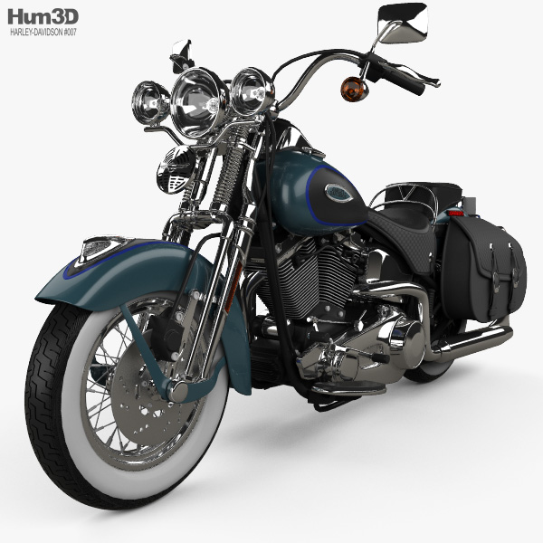 Harley-Davidson FLSTS Heritage Springer 2002 3D model