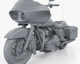 Harley-Davidson FLTR Road Glide 2009 3Dモデル clay render