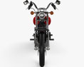 Harley-Davidson FXWG Wide Glide 1980 Modello 3D vista frontale