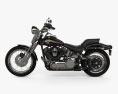 Harley-Davidson FXSTS Springer Softail with HQ dashboard 1988 Modelo 3D vista lateral
