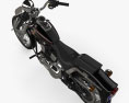 Harley-Davidson FXSTS Springer Softail 1988 3D模型 顶视图
