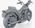 Harley-Davidson FXSTS Springer Softail with HQ dashboard 1988 Modelo 3D