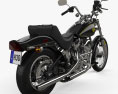 Harley-Davidson FXST Softail 1984 3D模型 后视图