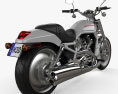 Harley-Davidson VRSCA V-Rod 2002 3D-Modell Rückansicht