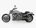 Harley-Davidson VRSCA V-Rod 2002 3D-Modell Seitenansicht