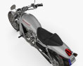 Harley-Davidson VRSCA V-Rod 2002 3D-Modell Draufsicht