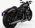 Harley-Davidson Sportster XL 883N Iron 883 2009 3d model back view