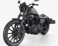 Harley-Davidson Sportster XL 883N Iron 883 2009 3d model wire render
