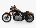 Harley-Davidson Sportster XL 1200 N Nightster 1986 3d model side view