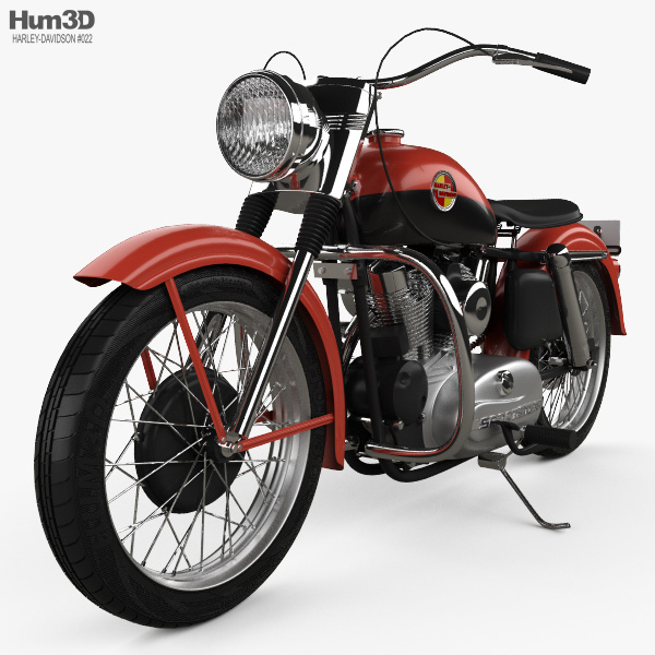Harley-Davidson XL Sportster 1957 3D model