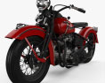 Harley-Davidson Panhead E F 1948 3D模型