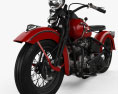 Harley-Davidson Panhead E F with HQ dashboard 1948 3D-Modell
