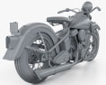 Harley-Davidson Panhead E F 1948 3d model