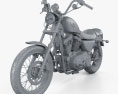 Harley-Davidson XLH 1200 Sportster 2003 3d model clay render