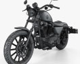 Harley-Davidson XLH 883 Sportster 2002 3Dモデル wire render