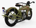 Harley-Davidson 26B 1926 3D-Modell Rückansicht