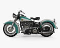 Harley-Davidson Panhead FLH Duo-Glide 1958 3d model side view